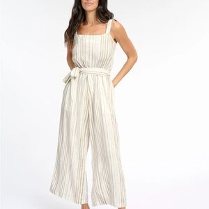 Splendid Striped Twila Wide Leg Jumpsuit